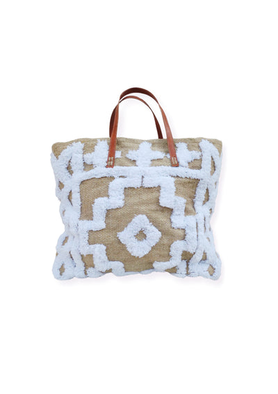 "Atlas Doux" – Jute naturelle & broderie berbère texturée