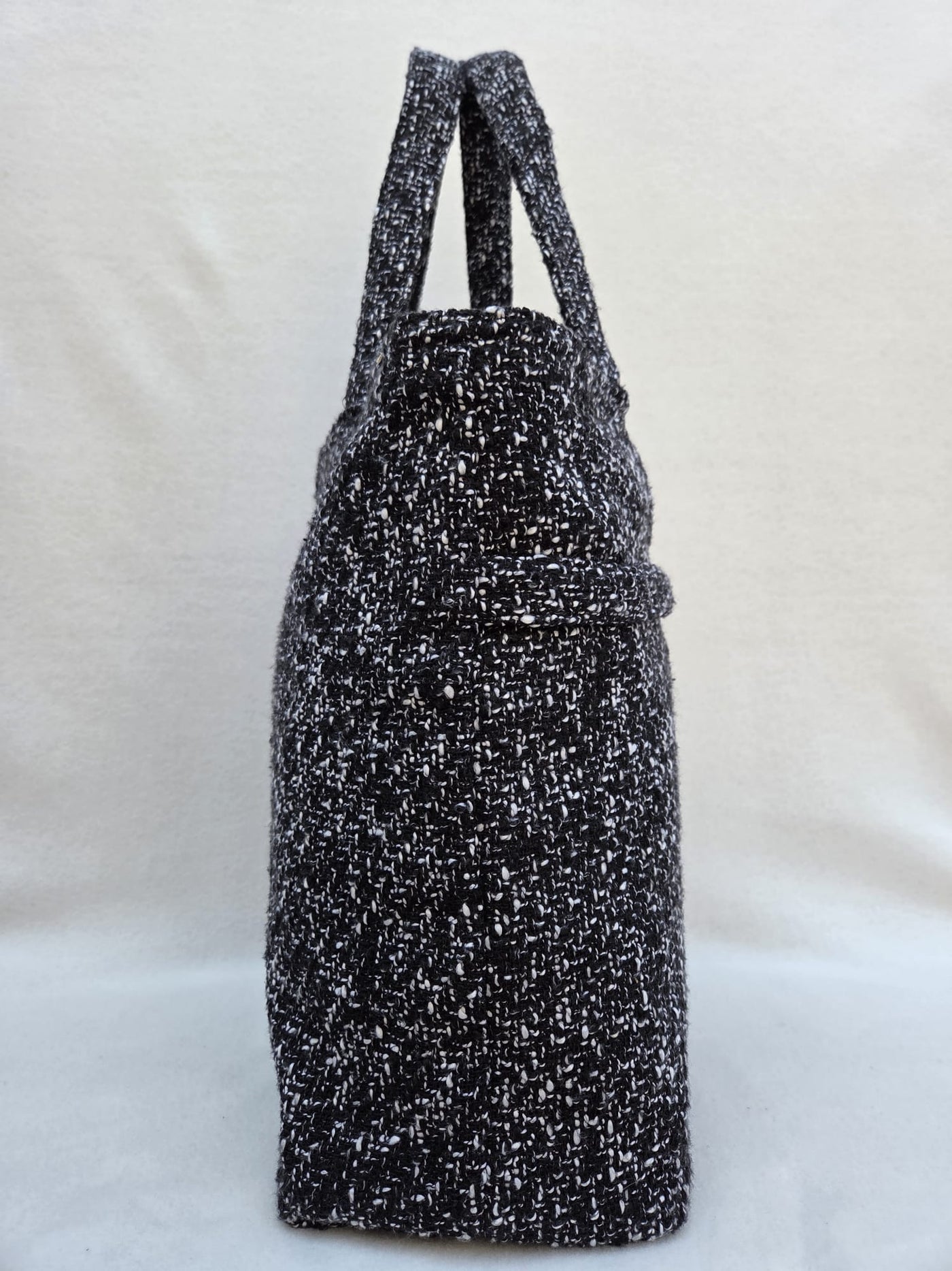 Sac “Tweed Moderne” – Noir & blanc graphique