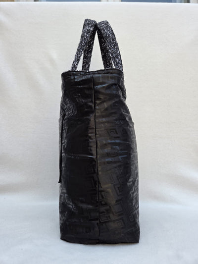 Sac “Tweed Moderne” – Noir & blanc graphique