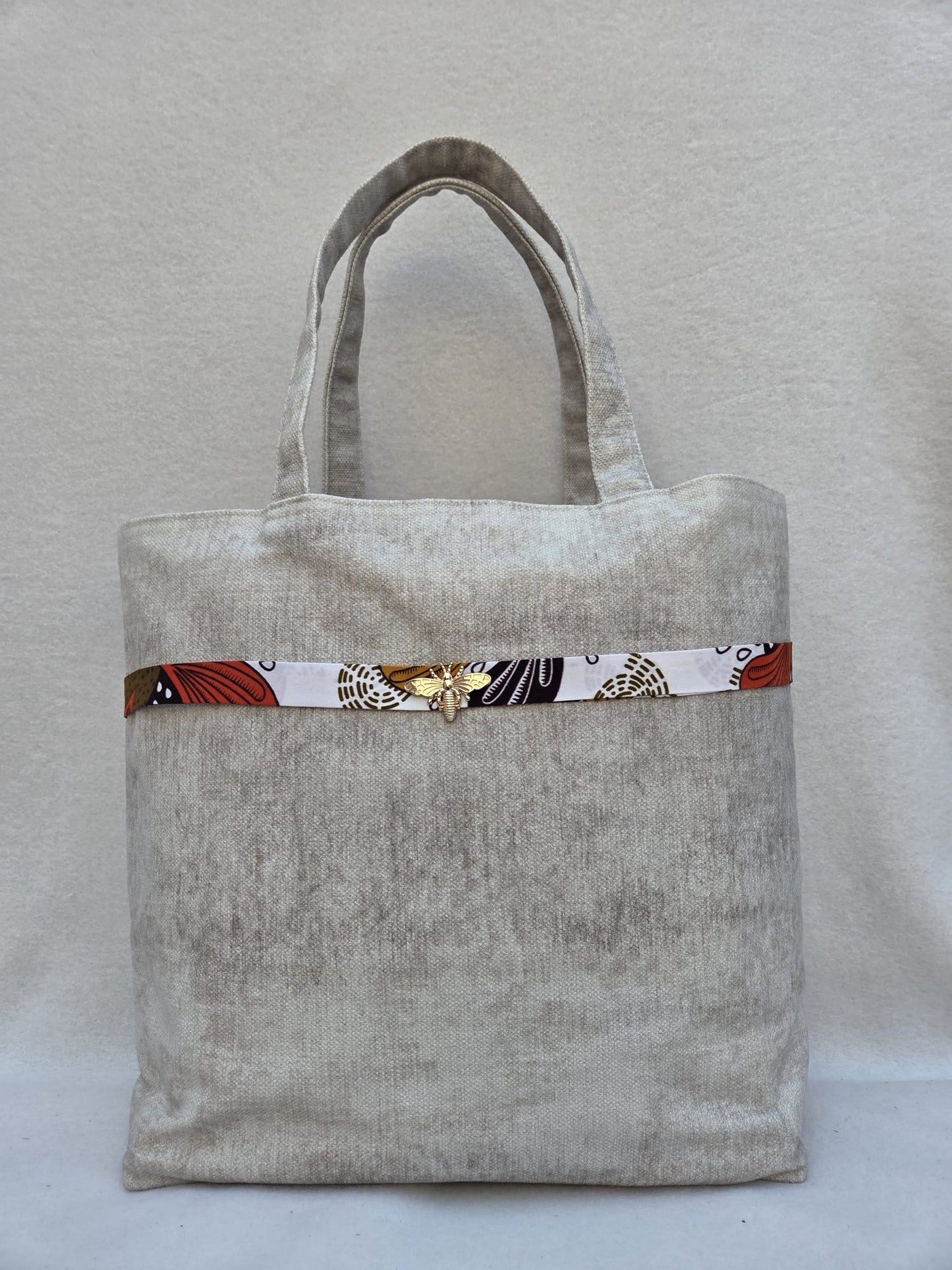 Sac “Épure Sauvage” – Lin naturel & touche wax blanche