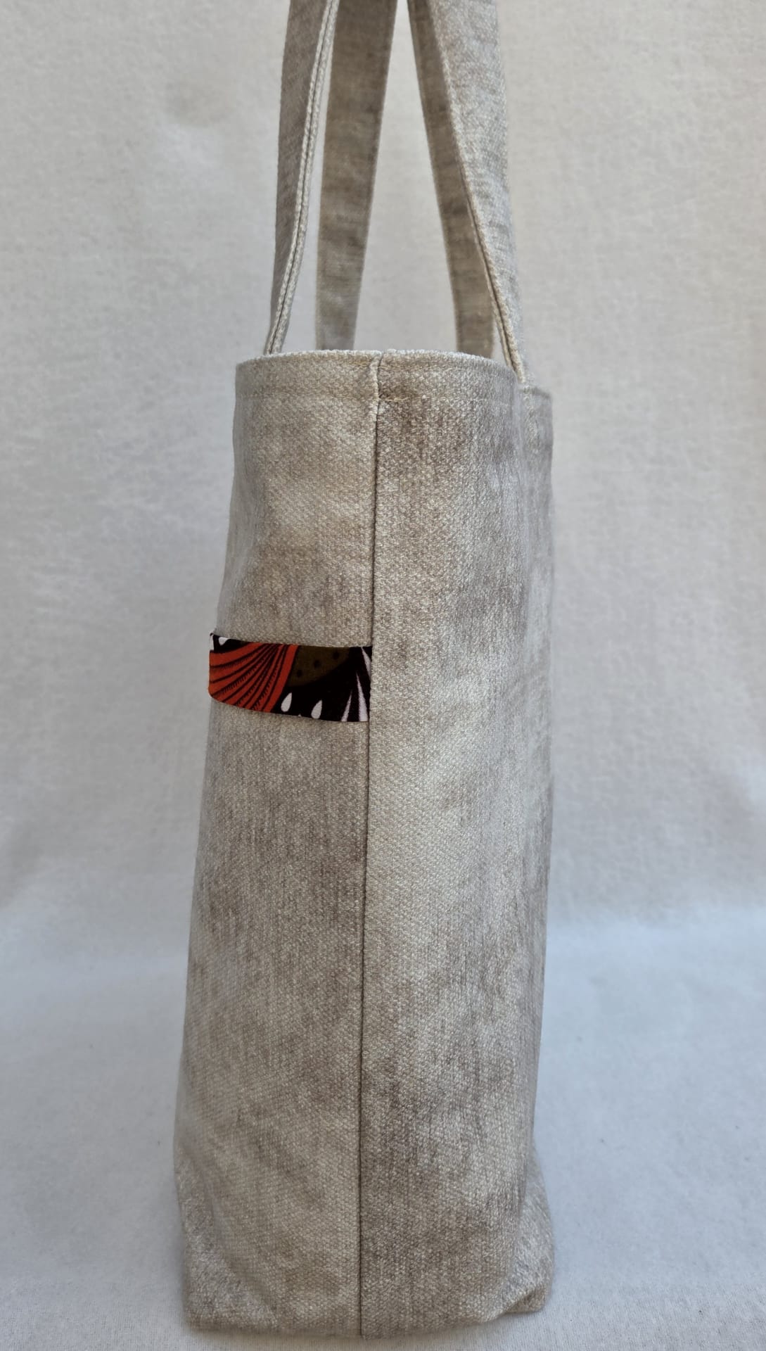 Sac “Épure Sauvage” – Lin naturel & touche wax blanche