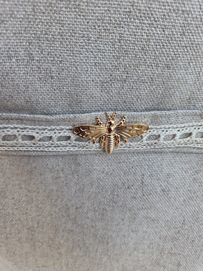 Sac “Écru Bohème” – Lin naturel & dentelle fine
