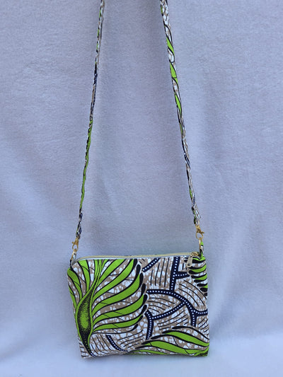 Sac “Éclat Naturel” – Wax vert & détail abeille dorée